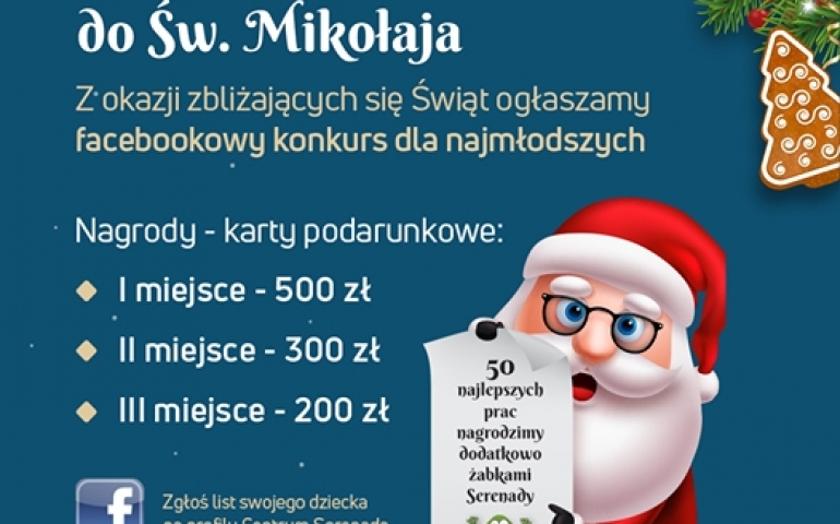 Centrum Serenada. Najpiękniejszy list do św. Mikołaja